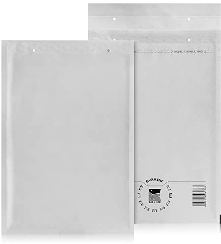 F6 100 St. Luftpolstertaschen Versandtaschen E-PACK F/6 Weiß 240×350 Luftpolsterumschlag