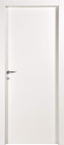 Salone Negozio Online Porta A BATTENTI da Interno MOD.MICROTEC Bianco CM.210x70 Reversibile