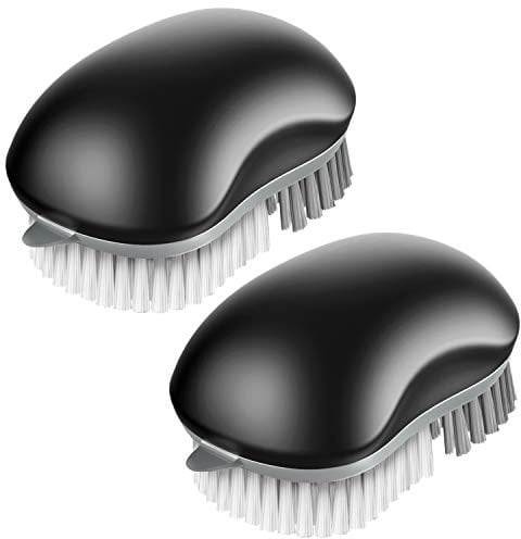 MR.SIGA Fruit and Vegetable Cleaning Brush, Pack of 2, Black