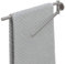 Tiger Noon Handtuchhalter mit zwei schwenkbaren Armen, Edelstahl gebürstet, B x H x T: 4,9 x 7,8 x 45,3 cm