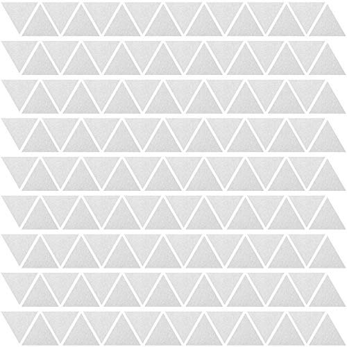PREMYO 144 Dreiecke Wandsticker Kinderzimmer Mädchen Jungen - Wandtattoo - Wandaufkleber Selbstklebend Silber