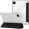 VAGHVEO Custodia per iPad Pro 11 Pollici (2022/2021/2020/2018, Pro 11 4a/3a/2a/1a Generazione) Custodie Morbide, Leggera Tri-Fold Trasparente Gomma TPU Case, Antiurto Flessibile Cover Retro, Nero
