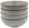 Cooks Professional Set of 4 Nordic Cereal Bowls with Reactive Glaze | 16cm Large Modern Stylish Ceramic Stoneware Soup or Dessert Bowls | Microwave, Dishwasher, Oven & Freezer Safe Dinnerware | Grey