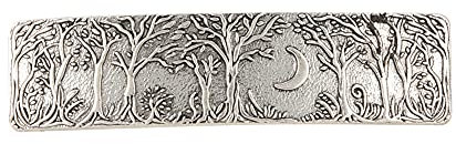KKJOY Vintage Metall Haarspange Silber, Gekrümmter Mond und Wald Haarklammer, Haarnadeln Groß, Gothic Haarspangen Damen, Braut Haarschmuck Hochzeit, Bananenspange für Frauen und Mädchen
