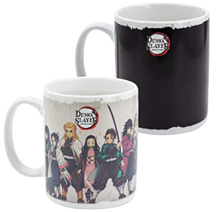 Demon Slayer Heat Change Coffee Mug - Officially Licensed Gifts for Anime Fans and Boys, for Hot or Cold Beverages, 300ml | Paladone