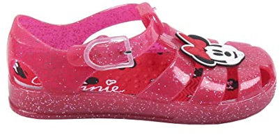 CERDÁ LIFE'S LITTLE MOMENTS - Cangrejeras para Niña Fabricada con Suela PVC y Estampadas con Personajes de Minnie | Zapatillas Cangrejeras de PVC con Hebilla plástica - Licencia Oficial Disney