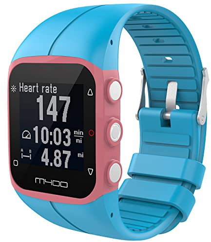 CHULN Armband Kompatibel mit Polar M400/M430, Atmungsaktiv Weiches Silikon Ersatzarmband für Polar M400/M430.