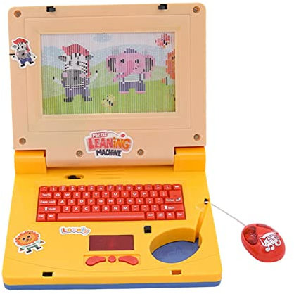 Kekou Kids Computer - Pretend Laptop with Screen Mouse Keyboard - Toy Laptop Baby Learning Toys for Music Enlightenment, Hands Eye Coordination Training