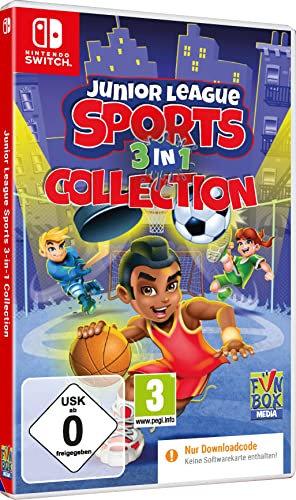 Junior League Sports 3in1 Collection - 3 Sport Spiele Fußball, Bastketball, Eishockey für Nintendo Switch