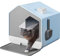 YITAHOME Arenero Gatos Cubierto, Caja de Arena para Gatos, Arenero Gato con Bandeja Extraíble, Arenero Gatos Grande con Cajón Pala Filtro Alfombra, Cagadero Gatos Cerrado, Arenero para Gatos (Azul)