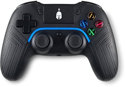 Spartan Gear - Aspis 4 Wired & Wireless Controller (Compatible with PC [wired] and Playstation 4 [wireless]) (colour: Black)