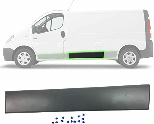 Baguette/Moulure de panneau arrière latérale gauche compatible avec Renault Trafic II, Opel Vivaro et Nissan Primastar | Installation facile et qualité OEM | FINAO AUTOPARTS