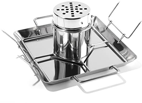 Guowall Hähnchenbräter aus Edelstahl, Bierdosenhalter, vertikaler Bräter für Grill, Ofen, Camping, Zuhause, BBQ