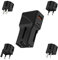 Rolling Square Pocket Travel Charger - Adaptateur Prise Universelle de Poche avec Prise USB C et A, Adaptateur Voyage Accessoires Compatible avec Prises 200 Pays US EU UK AU, Chargeur Usb Multiple 20W