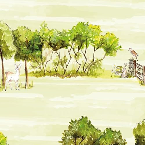 A Country Walk by Debbie Shore Bio-Baumwolle, Druckstoff, 1 Meter, vorgeschnitten, 100 % Baumwolle, Bastelstoff für Quilten, Schneidern (Rambling, halber Meter)