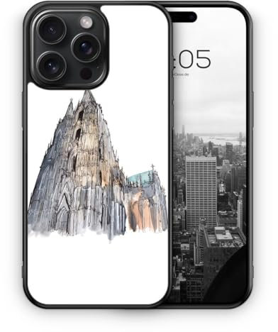 MUNIQASE Kölner Dom - Silikon Hülle für iPhone 15 Pro - Schöne Brasilianische Sehenswürdigkeiten Schutzhülle Handyhülle Case Cover