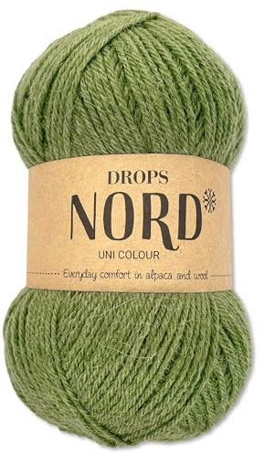 Frida's Wollhaus Drops 50 g Nord Sockenwolle Alpaka Schurwolle flauschig Stricken 23 Farben (mix 10 | Zitronengras)