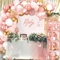 Rosegold Babyparty Deko Set, Luftballon Girlande mit Luftballons Rosa Gold Weiß, 4 pcs Baby Box(A-Z,BABY), Rosegold Ballon Girlande für Geburtstagsdeko Mädchen, Babyparty, Birthday Girl, Baby Shower