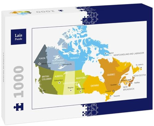 Lais Puzzle Landkarte Kanada 1000 Teile
