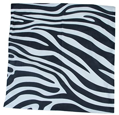 TOPBATHY 2stücke Kissenbezug Aus Baumwoll-Canvas-Stoff Zebra-Streifenmuster Dekokissenbezug Für Sofa Wohnzimmer Schlafzimmer