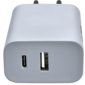USB Dual Adapter kompatibel mit Nubia Red Magic Mars Gaming Phone, 3000mA, USB-PD, 20W, schnelles Laden