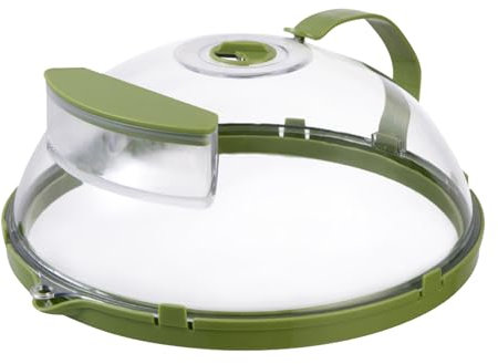 Furtryvl Microwave Splatter Ventilated, Microwave Plate, Microwave Splatter Guard Lid with Steam Vents, Ideal for Microwave Cooking, Prevent Splashes