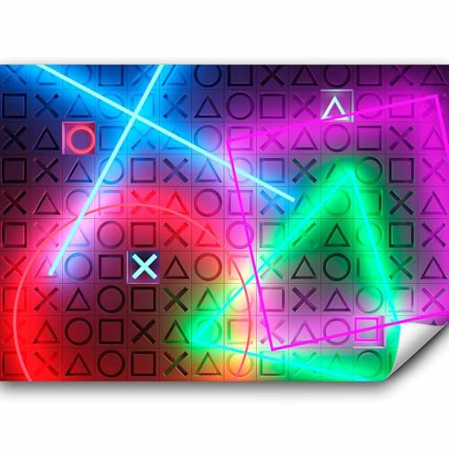 murando PREMIUM Papier peint Abstrait pour Gamers 100x70 cm Décoration Murale XXL Poster Tableaux Muraux Tapisserie Photo Trompe l'oeil Console de jeu Game i-A-0210-a-a