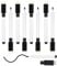 Ormromra 8 Pcs Whiteboard Markers, Magnetic Black Dry Erase Markers with Eraser Cap, Fine Tip White Board Pens, Kids Whiteboard Pens, Dry Wipe Markers