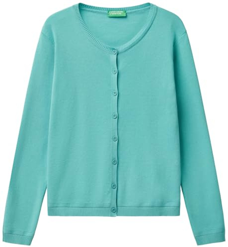 United Colors of Benetton Strickjacke für Damen, Aqua 08n, M