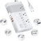 DOACE Convertidor de voltaje de 220 V a 110 V para viajes europeos: convertidor de voltaje de onda sinusoidal pura de 500 W a EE. UU. a Europa - Adaptador de corriente internacional de 220 a 110 W,