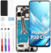 Moautodc Display Für Huawei P30 Lite 6.1 Zoll Schwarz+Rehmen MAR-L21A MAR-L01A MAR-LX1A LCD Display Touchscreen Ersatz Bildschirm Glas Assembly und Reparaturkits+1 Stück Schutzfolie