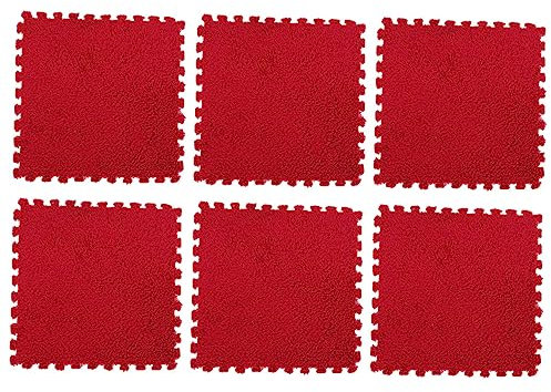 KICHOUSE 6Stücke Multifunktionale Puzzle Kissen Spielmatten Flauschige Bodenmatten Für Zuhause Schaumstoffmatte Hautfreundlich Und Atmungsaktiv
