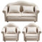 Ohulelks 1:12 Minimöbel Sofa DIY Dekoration Puppenhaus Minimöbel Wohnzimmermöbel Beige Sofa mit Kissen
