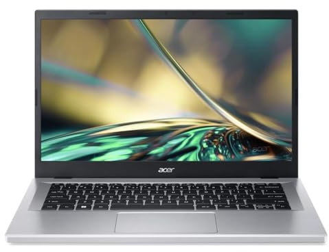 acer Aspire Go 14 AG14-21P-R2TH 14 Laptop | AMD Ryzen 3 7320U | 4GB RAM | 128GB SSD | AMD Radeon Graphics | 1920 x 1200 IPS Display | Windows 11 Home | Silver