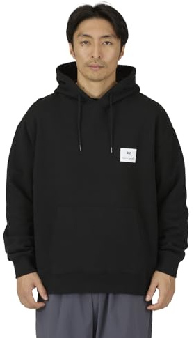 Snow Peak Square Logo Hoodie Black
