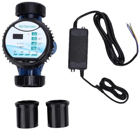 Smart Control Self Cleaning Saltwater Pool Chlorinator System, Salt Chlorinator Generator 10g/h 45m³ 11,887.74 Gallons 1 Touch Operation Low Maintenance for Pool Hot Tubs SPA