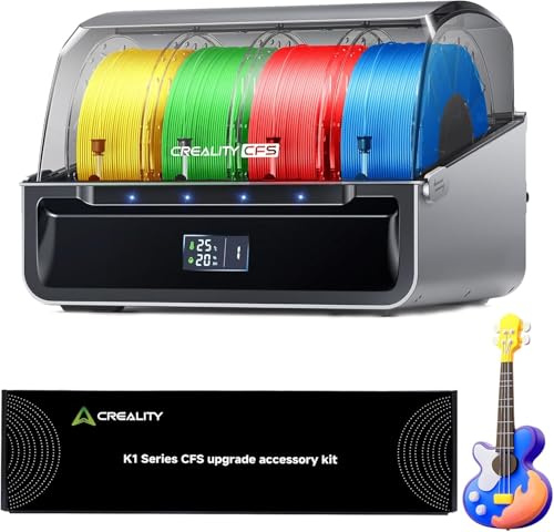 Creality K1 Series CFS Upgrade-Kit mit CFS, verbessertem Zubehör für Mehrfarbendruck und Creality Filamentsystem für ältere Versionen K1 SE, K1, K1C, K1 Max 3D-Drucker mit integrierter Düse