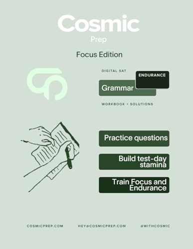 Cosmic Prep Digital SAT Grammar Bonus Book Endurance Edition