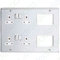 Deta SD1975CHW Multi-Media Lounge Plate with 2 x Twin Switch Sockets & 6 Euro Module Spaces (Polished Chrome/White Inserts)