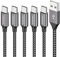 Cavo USB C, 5Pezzi[0.25M 0.5M 1M 2M 3M] 3.1A Nylon Cavo USB Type-C di Rapida Ricarica Trasmissione Cavo Tipo C Cable per Samsung Galaxy S10/ S9/ S8 Plus Note 9 8, Huawei P20 Mate20,Pixel,Xperia XZ