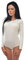 Evoni Damen-Body I Bodysuit mit Rundhals für Frauen I Langarm-Body in verschiedenen Farben I Optimale Alternative für Sport & Freizeit XXL Creme