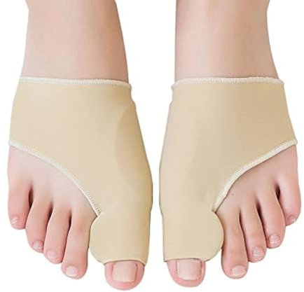 Correttore per alluce valgo, 1 paio di tutori per alluce valgo con cuscinetto in gel di silicone integrato per alleviare il dolore