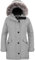 Wantdo Women's Winter Warm Puffer Coat Water Resistant Outdoor Jacket Windproof Outerwear Coat Faux Fur Hood Jackets Grey L