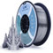 ZIRO Silk Filament 1.75mm PLA, 3D Drucker Filament Seide PLA Serie 1.75mm 1kg, Durchmessertoleranz bei +/-0.03mm, Silber Grau