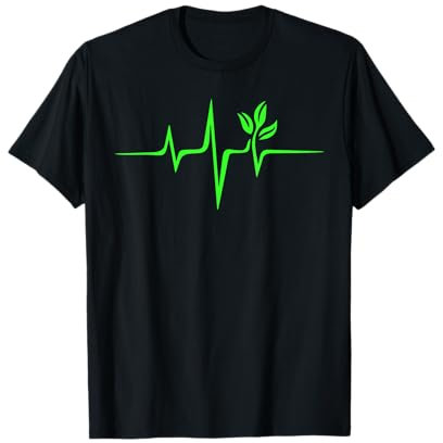 Vegan Heartbeat Vegan Lifestyle Veganism Plant Tree Gift T-Shirt