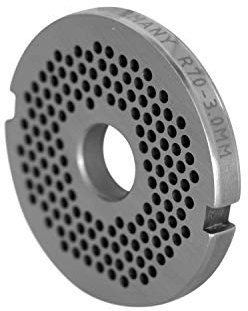 R70 Fleischwolfscheibe mit 3,0 MM Bohrung System Unger Codiert mit 2 Nuten Werkzeugstahl