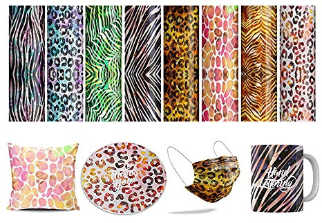 LUCKIGUCK Infusible Transfer Ink Sheets Unschmelzbare Transfer-Tintenblätter, Farb- und Mustertransferfolie (Aquarell)