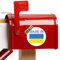 Beauty Gift Made in Ukraine Country Love Aufkleber Briefkastenaufkleber Kleber