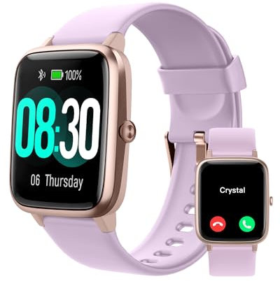 GRV Smartwatch Uomo Donna Orologio Fitness Contapassi Cardiofrequenzimetro da Polso Conta Calorie Impermeabile 5ATM per Android iOS Notifiche Chiamate Messaggi Ciclo Mestruale 9 Modalità Sportivo