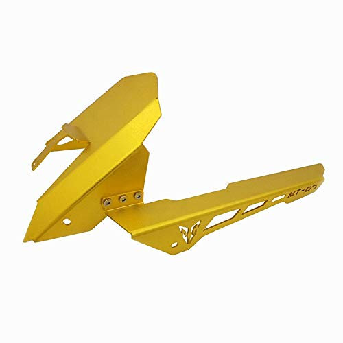 TMDGG Für Yamaha MT-07 FZ-07 MT07 MT 07 FZ07 FZ 07 2013-2021 Motorrad Kotflügel mit Kettenschutz Zubehör (Farbe: Gold)